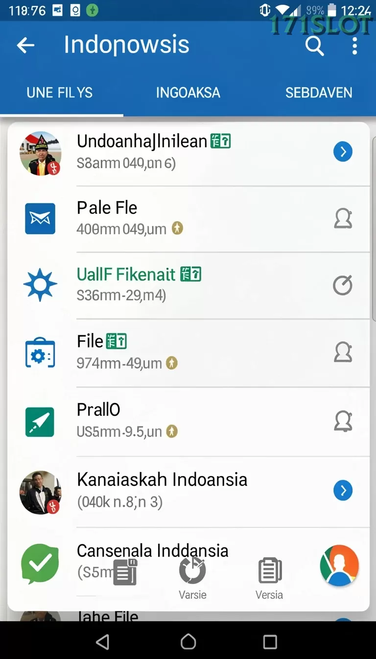 Cuplikan layar FA99 — pengaturan akun