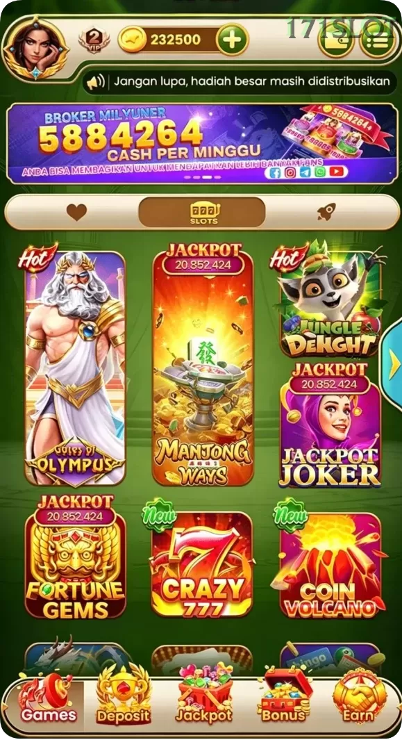 Cuplikan layar ULAR288 — aktivitas
