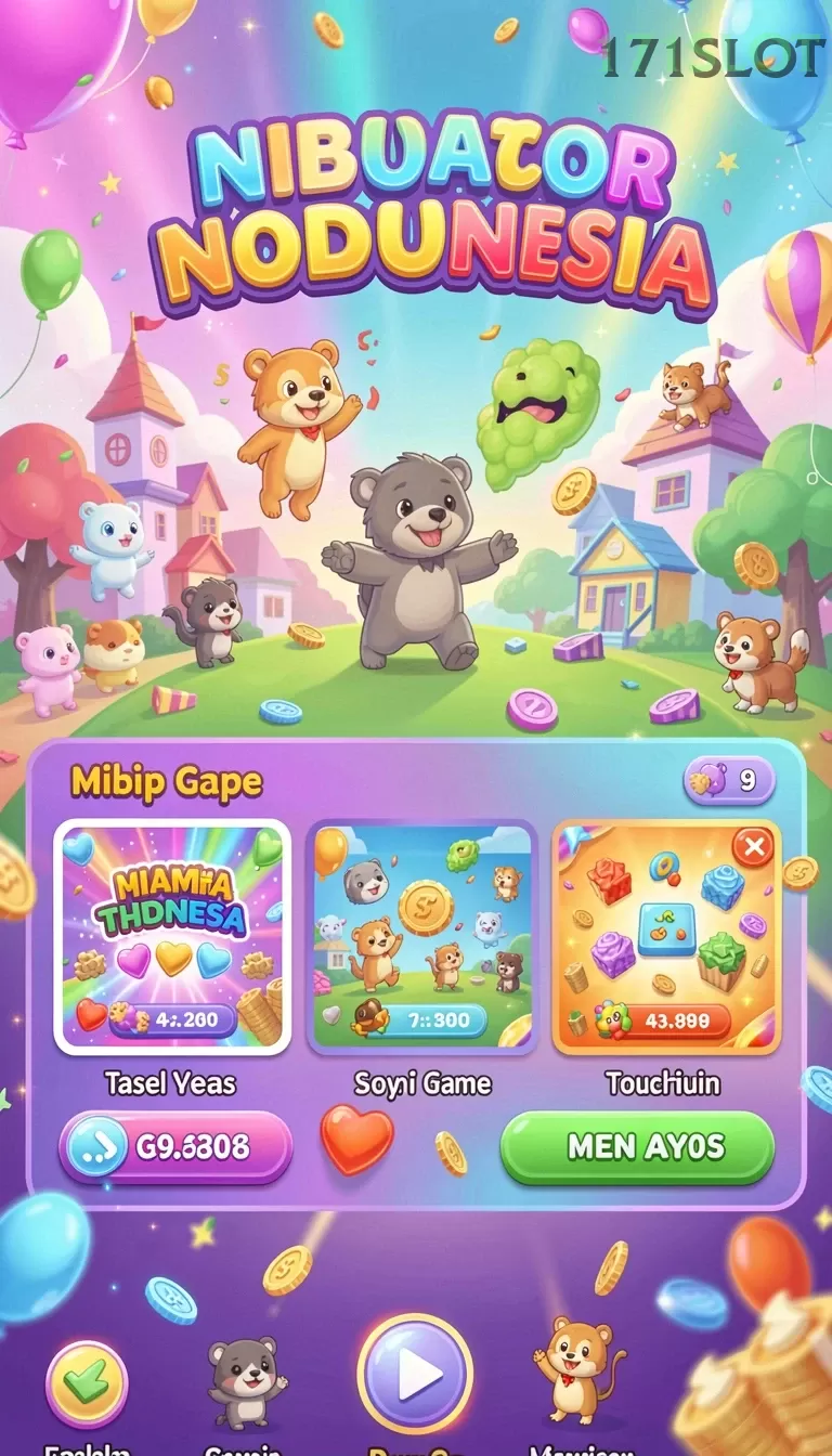 Cuplikan layar INTRO — menu navigasi